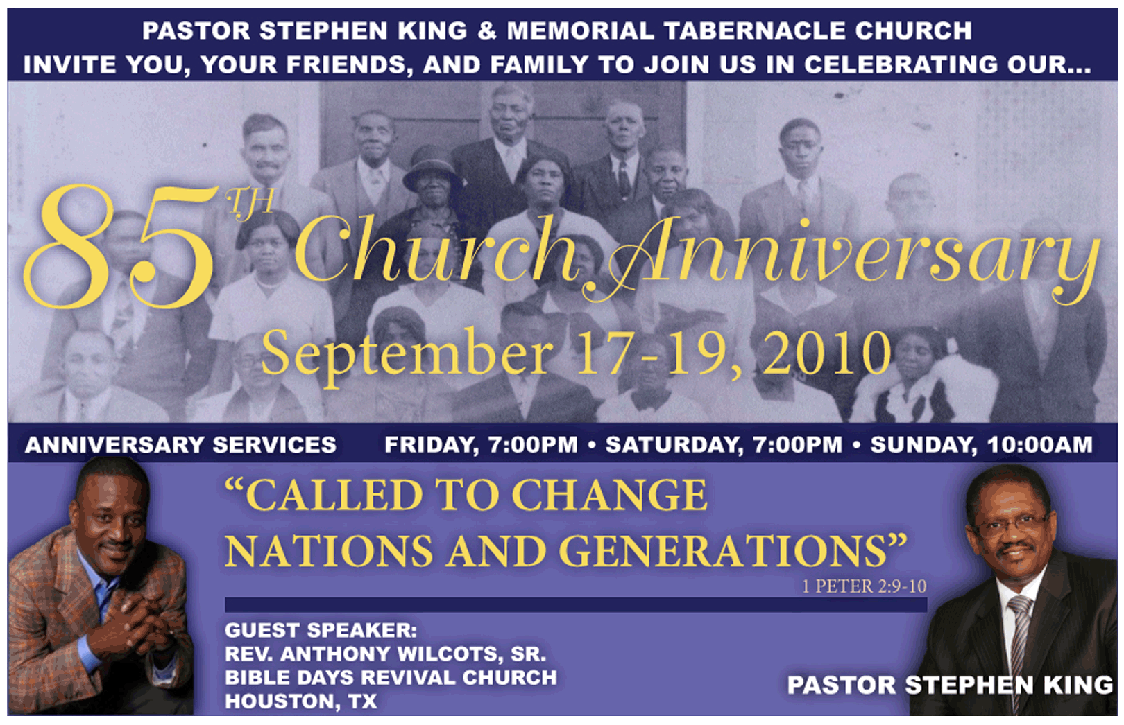 85th Anniversary Flyer